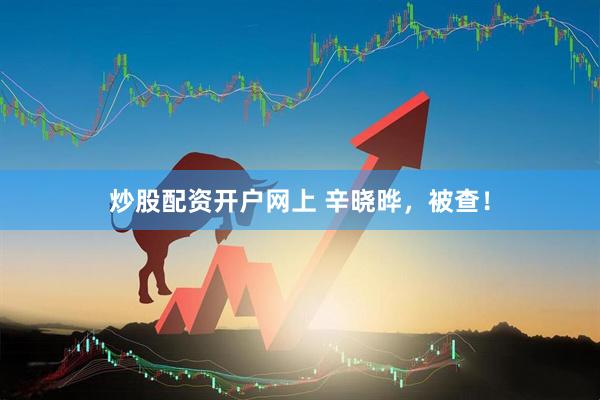 炒股配资开户网上 辛晓晔，被查！